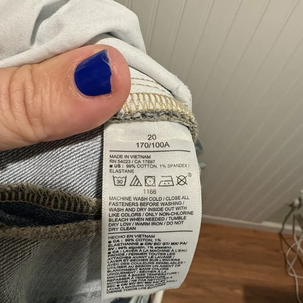 Old Navy Baggy Barrel Jeans High Rise Plus Size 20
